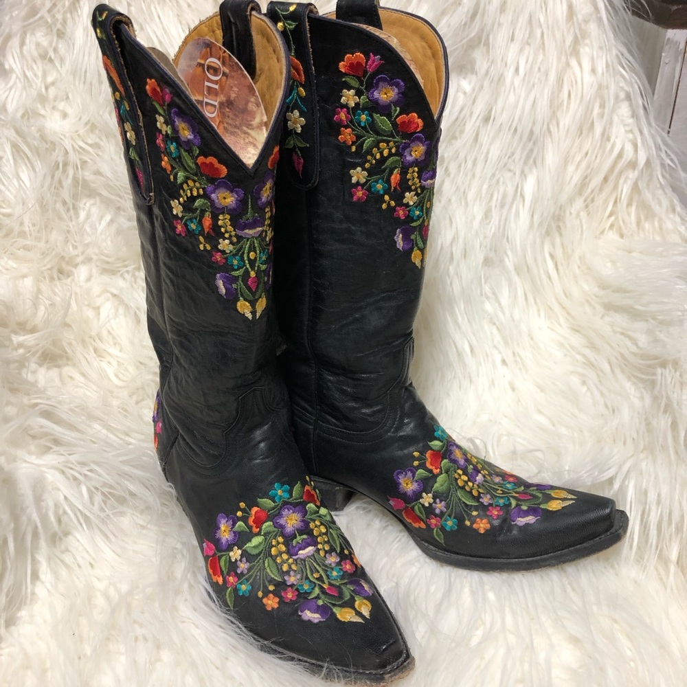 Old gringo black sora boots